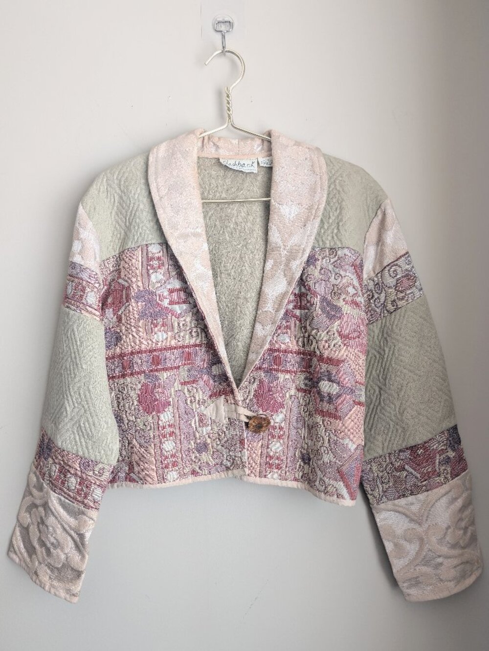Vintage Flashback Quilted Crop Jacket
